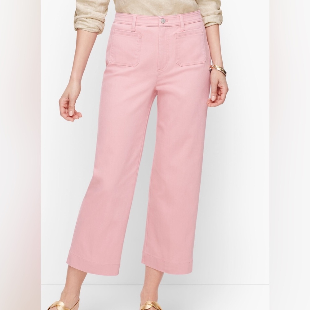 NWOT Talbos Flawless High Waist Wide Crop Leg.